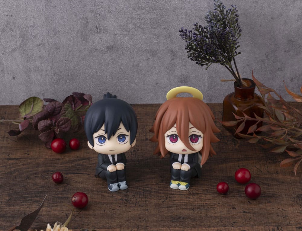Chainsaw Man The Movie: Reze Arc Look Up PVC Statue Aki Hayakawa Smile Ver. & Angel Devil Set (with gift) 11 cm Image 1