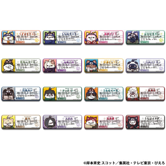 Naruto Mega Cat Project Nyaruto! Metall Ansteck-Buttons Name 5 cm Sortiment (16) Image 1