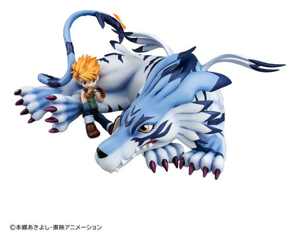 Digimon Adventure G.E.M. Series PVC Figur Garurumon & Ishida Yamato 25 cm (Repeat) Image 1