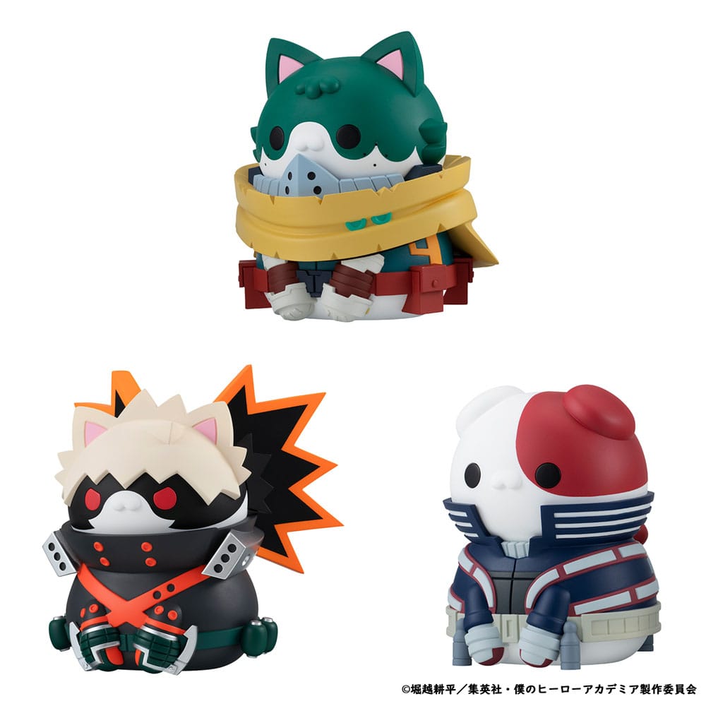 My Hero Academia Mega Cat Project Nyanto! The Big Heroaca Cats Series Sammelfiguren 3er-Pack Izuku Midoriya & Katsuki Bakugo & Shoto Todoroki 12 cm Image 9