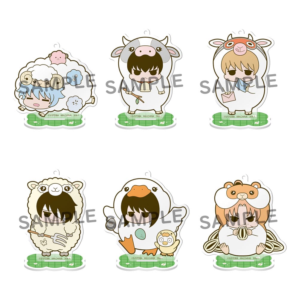 Gintama Acryl Figuren Prince Hata & Animal Paradise Farm of Love & Peace 6 cm Blind Box Display (6) Image 1