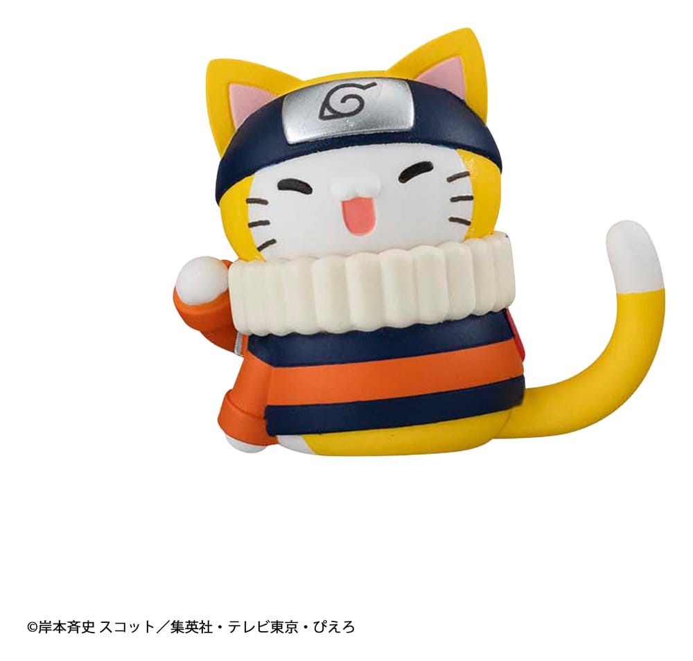 Naruto Mega Cat Project Minifiguren 3 cm Nyaruto! Cats of Konoha Village Reboot Blind Box Display (8) (Repeat) Image 2