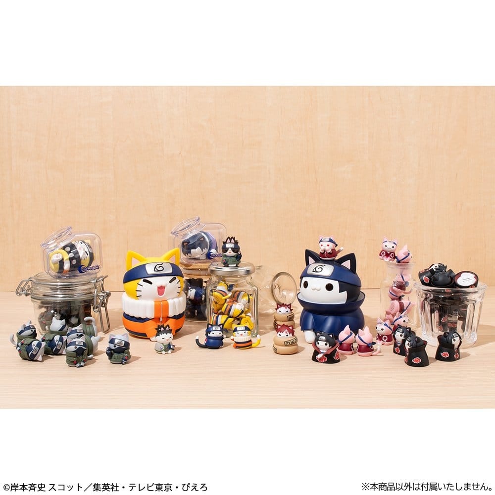 Naruto Mega Cat Project Minifiguren 3 cm Nyaruto! Cats of Konoha Village Reboot Blind Box Display (8) (Repeat) Image 10