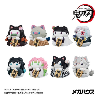 Demon Slayer: Kimetsu no Yaiba Mega Cat Project Minifiguren 6 cm Demon Slayer Fortune Cats ver. 02 Blind Box Display (8) (Repeat) Image 10