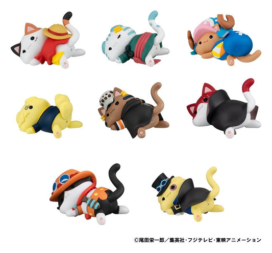 One Piece Mega Cat Project Sammelfiguren Egghead NyanPieceNyan! Stickie! 3 cm Sortiment (8) Image 1
