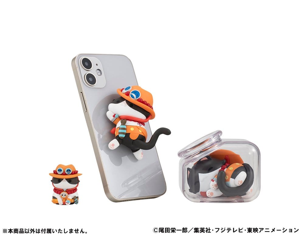 One Piece Mega Cat Project Sammelfiguren Egghead NyanPieceNyan! Stickie! 3 cm Sortiment (8) Image 12
