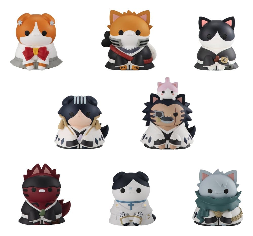 Bleach Mega Cat Project Minifiguren 3 cm Thousand-Year Blood War Bleach Nyan Blind Box Display (8) (Repeat) Image 1