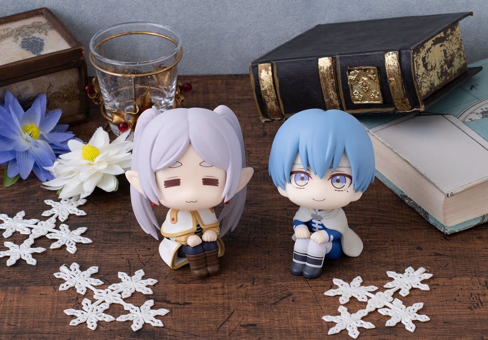 Frieren: Beyond Journey's End Look Up PVC Statuen Frieren Droopy Face Ver. & Himmel 11 cm (with gift) Image 1