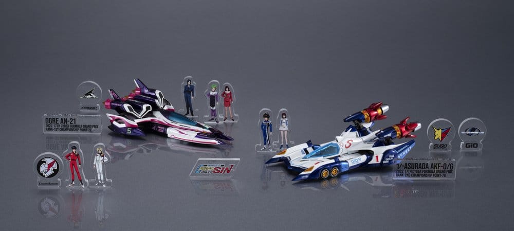 Future GPX Cyber Formula Fahrzeuge 2er-Pack vAsurada AKF-0/G spiral boost mode & OGRE AN-21 super Aero boost mode Set Heritage Edition 9 cm Image 5