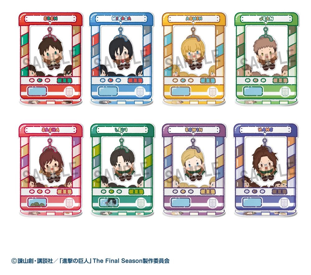 Attack on Titan Acryl Figuren Chara Catcher 9 cm Blind Box Display (8) Image 1