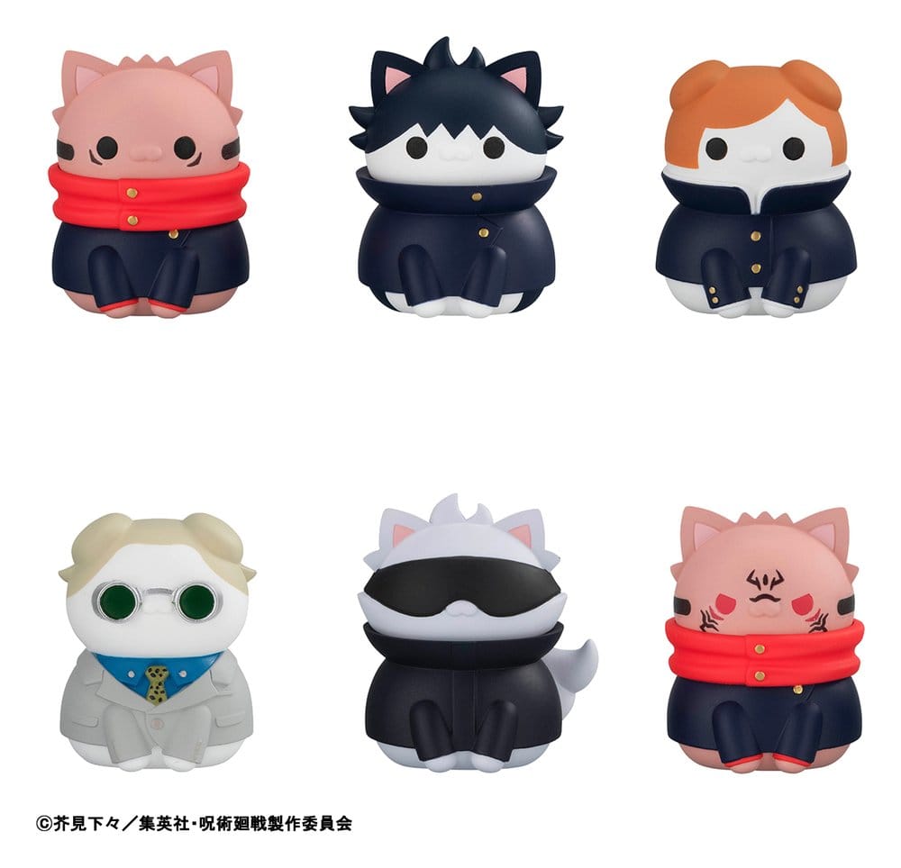 Jujutsu Kaisen Mega Cat Project Minifiguren Jujutsu Cats Shibuya Incident Ver. 3 cm Blind Box Sortiment (8) (Repeat) Image 1