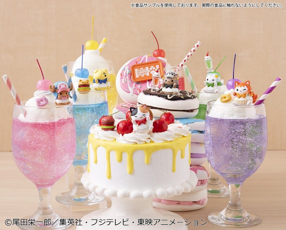 One Piece Mega Cat Project Minifiguren NyanPieceNyan! Diner! 3 cm Blind Box Display (6) Image 9