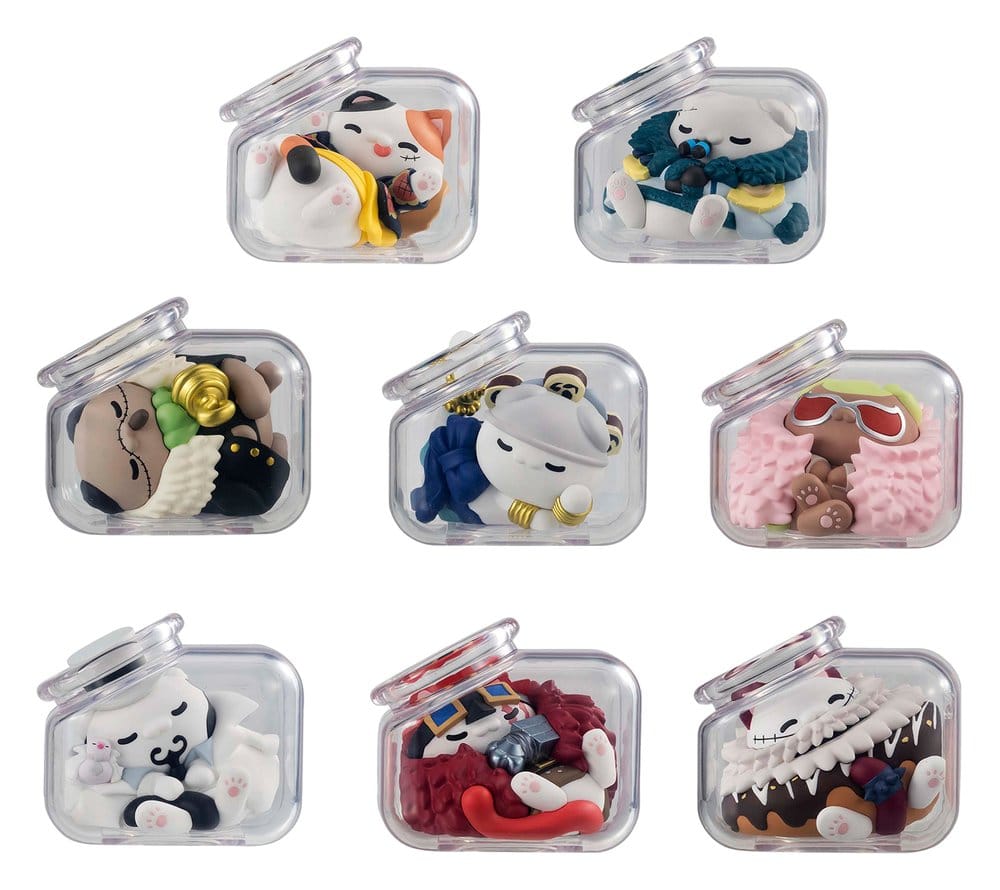 One Piece Mega Cat Project Minifiguren Good Night NyanPieceNyan! Ver. Luffy with rivals 6 cm Blind Box Sortiment (8) Image 1