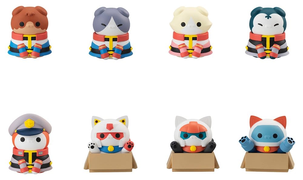 Gundam Mega Cat Project Minifiguren Nyandam We are the Earth Federation Forces! Blind Box Sortiment (8) (Repeat) Image 1