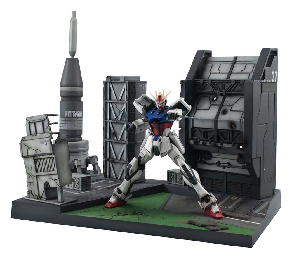 Mobile Suit Gundam SEED Realistic Model Series Diorama G Structure GS06M Heliopolis Battle Stage Material Color Edition 18 cm Image 4