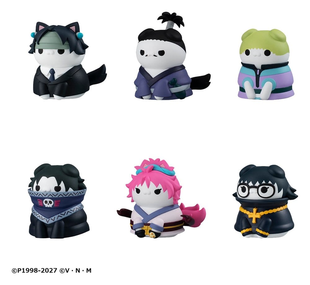 Hunter x Hunter Mega Cat Project Minifiguren Nyanter x Nyanter the Phantom Troupe x Cat 3 cm Blind Box Display (8) Image 11
