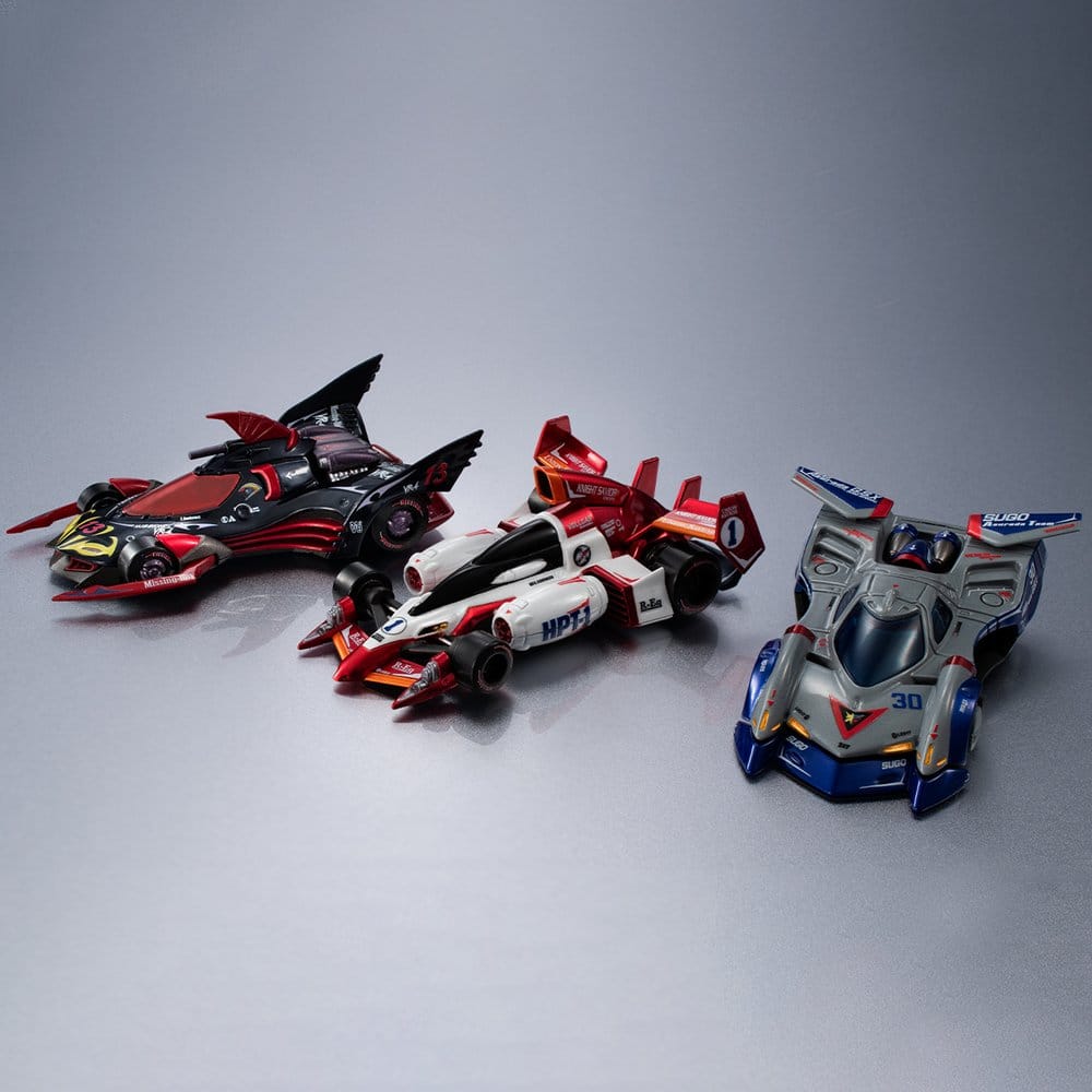 Future GPX Cyber Formula Cyber Formula Collection -Heritage Edition- Fahrzeug Set 3er-Pack Asurada G.S.X Aero Mode & Knight Savior 005 & Missionel VR-4 Image 1