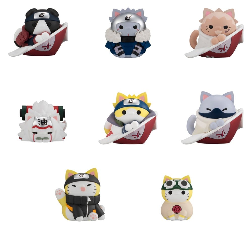 Naruto Shippuden Mega Cat Project Nyaruto! Minifiguren The bond between master and disciple ver. Blind Box Sortiment (8) (Repeat) Image 1
