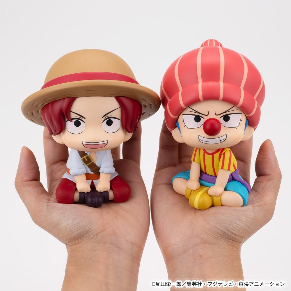 One Piece Look Up PVC Figuren 2er-Pack Shanks & Buggy Childhood Ver. 11 cm (with gift) Image 1