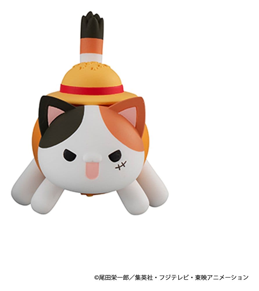 One Piece Mega Cat Project Nyan Piece Nyan! Luffy & the Seven Warlords of the Sea Minifiguren 3 cm Blind Box Display (8) (Repeat) Image 2