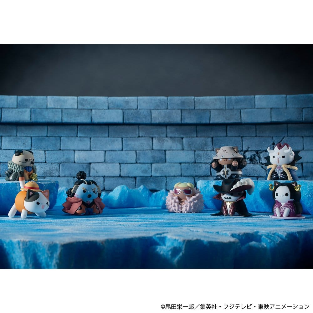 One Piece Mega Cat Project Nyan Piece Nyan! Luffy & the Seven Warlords of the Sea Minifiguren 3 cm Blind Box Display (8) (Repeat) Image 10