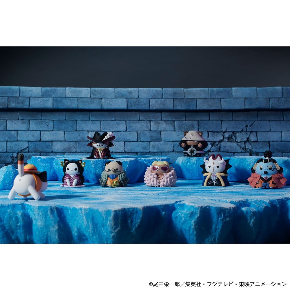 One Piece Mega Cat Project Nyan Piece Nyan! Luffy & the Seven Warlords of the Sea Minifiguren 3 cm Blind Box Display (8) (Repeat) Image 11