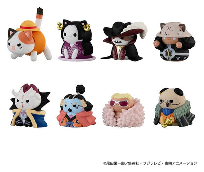 One Piece Mega Cat Project Nyan Piece Nyan! Luffy & the Seven Warlords of the Sea Minifiguren 3 cm Blind Box Display (8) (Repeat) Image 12