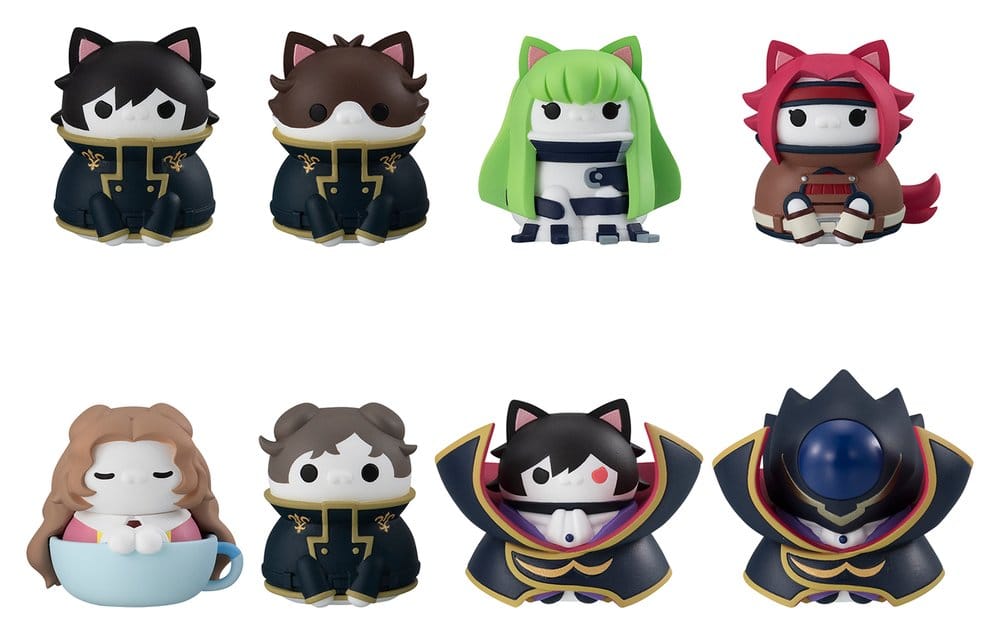 Code Geass: Lelouch of the Rebellion Mega Cat Project Minifiguren Code Genyass 3 cm Blind Box Sortiment (8) Image 1
