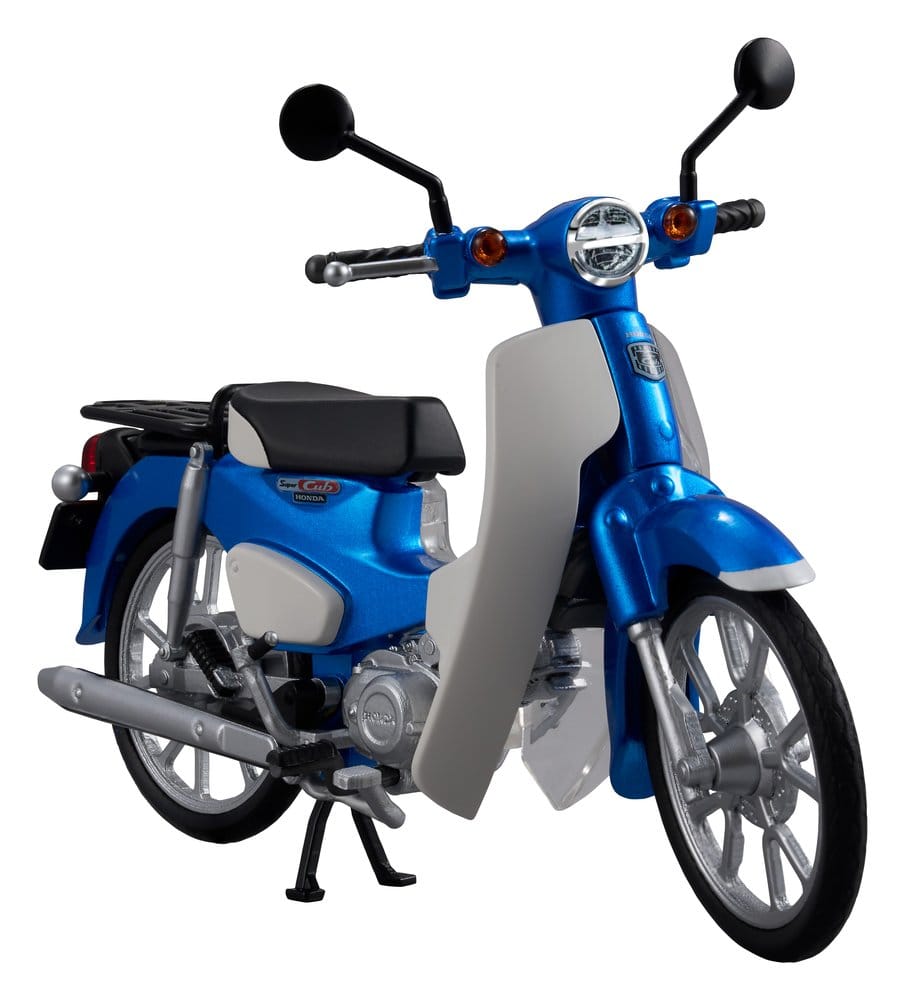 Honda Kaitanics Plastic Model Kit Super Cub 110 Glint Wave Blue Metalic Image 1