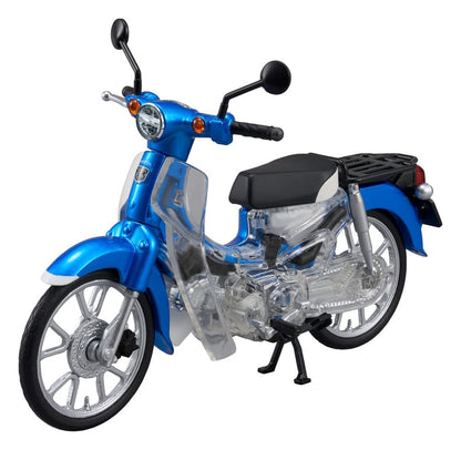 Honda Kaitanics Plastic Model Kit Super Cub 110 Glint Wave Blue Metalic Image 9