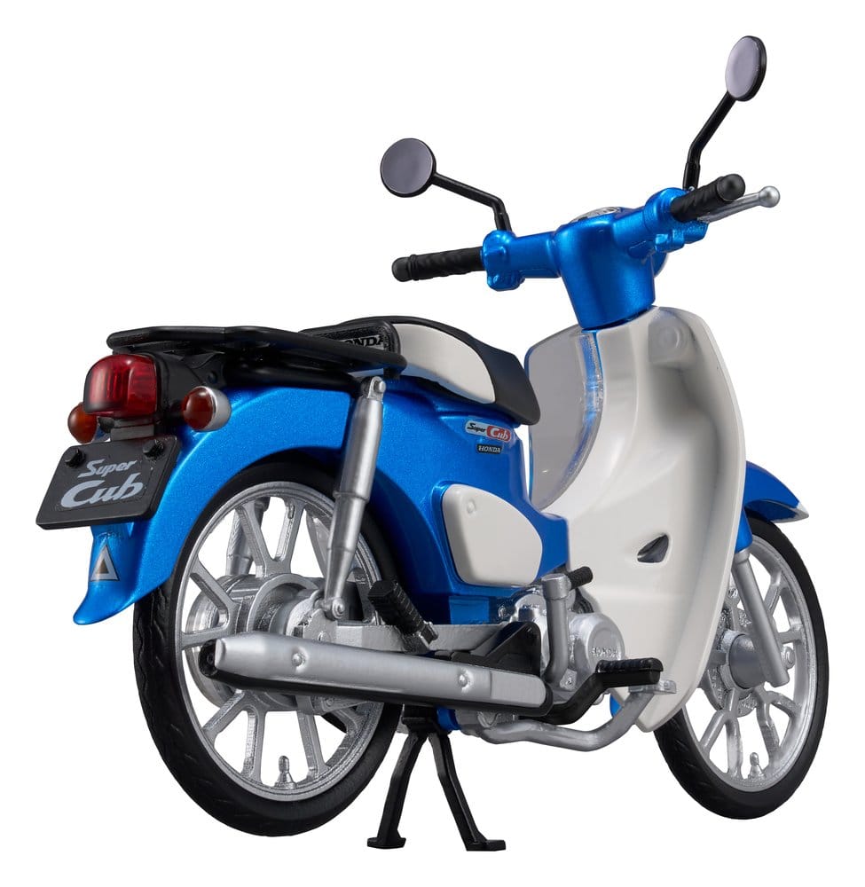 Honda Kaitanics Plastic Model Kit Super Cub 110 Glint Wave Blue Metalic Image 10