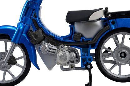 Honda Kaitanics Plastic Model Kit Super Cub 110 Glint Wave Blue Metalic Image 11