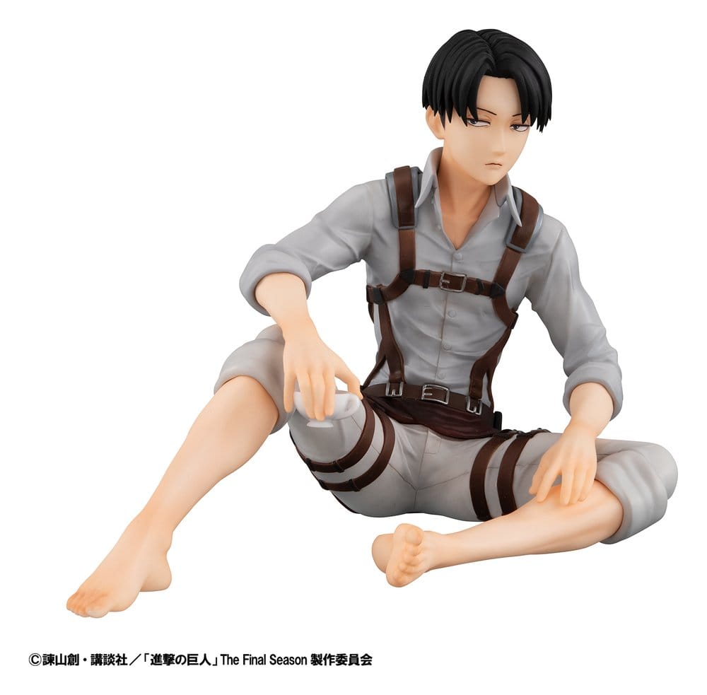 Attack on Titan G.E.M. Series PVC Figur Squad Captain Levi Palm Size 9 cm Image 3