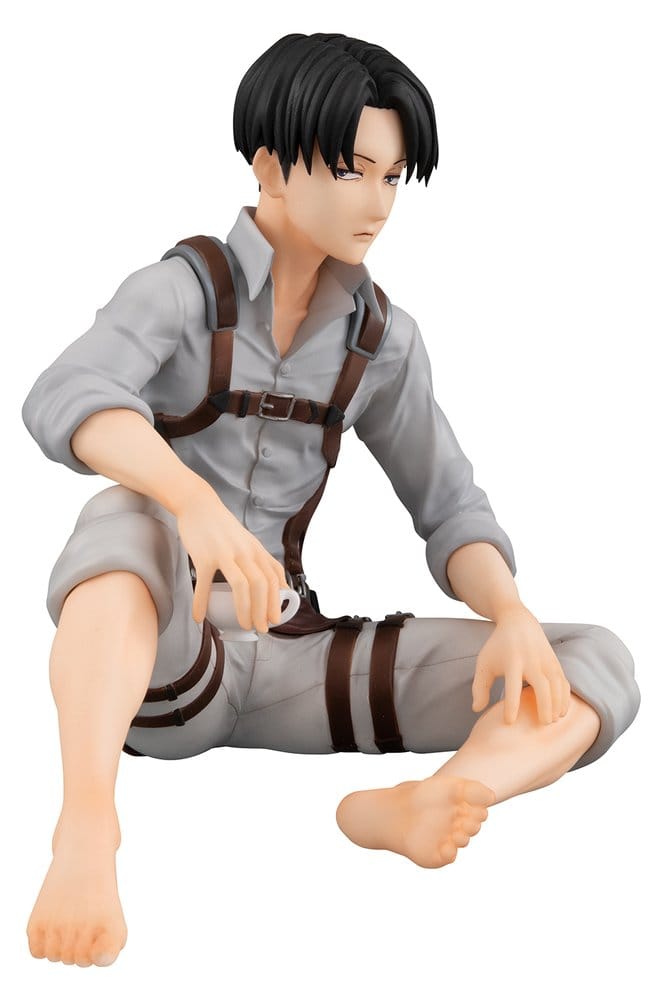 Attack on Titan G.E.M. Series PVC Figur Squad Captain Levi Palm Size 9 cm Image 1
