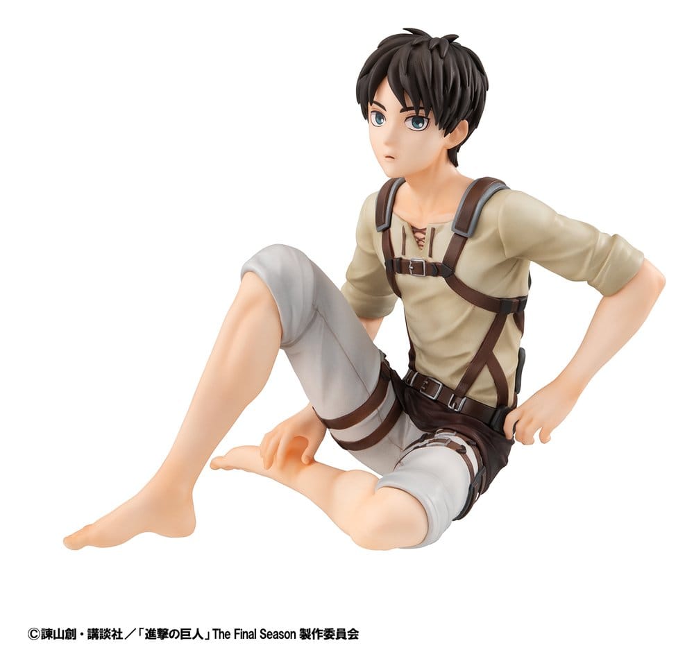 Attack on Titan G.E.M. Series PVC Figuren 2er-Pack Eren Yeager & Squad Captain Levi Palm Size Image 3