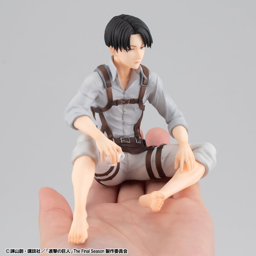 Attack on Titan G.E.M. Series PVC Figuren 2er-Pack Eren Yeager & Squad Captain Levi Palm Size Image 10