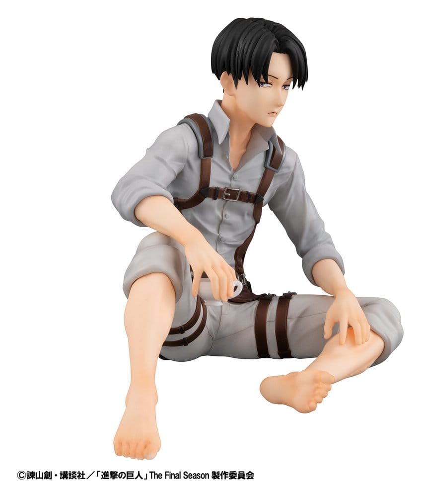 Attack on Titan G.E.M. Series PVC Figuren 2er-Pack Eren Yeager & Squad Captain Levi Palm Size Image 11