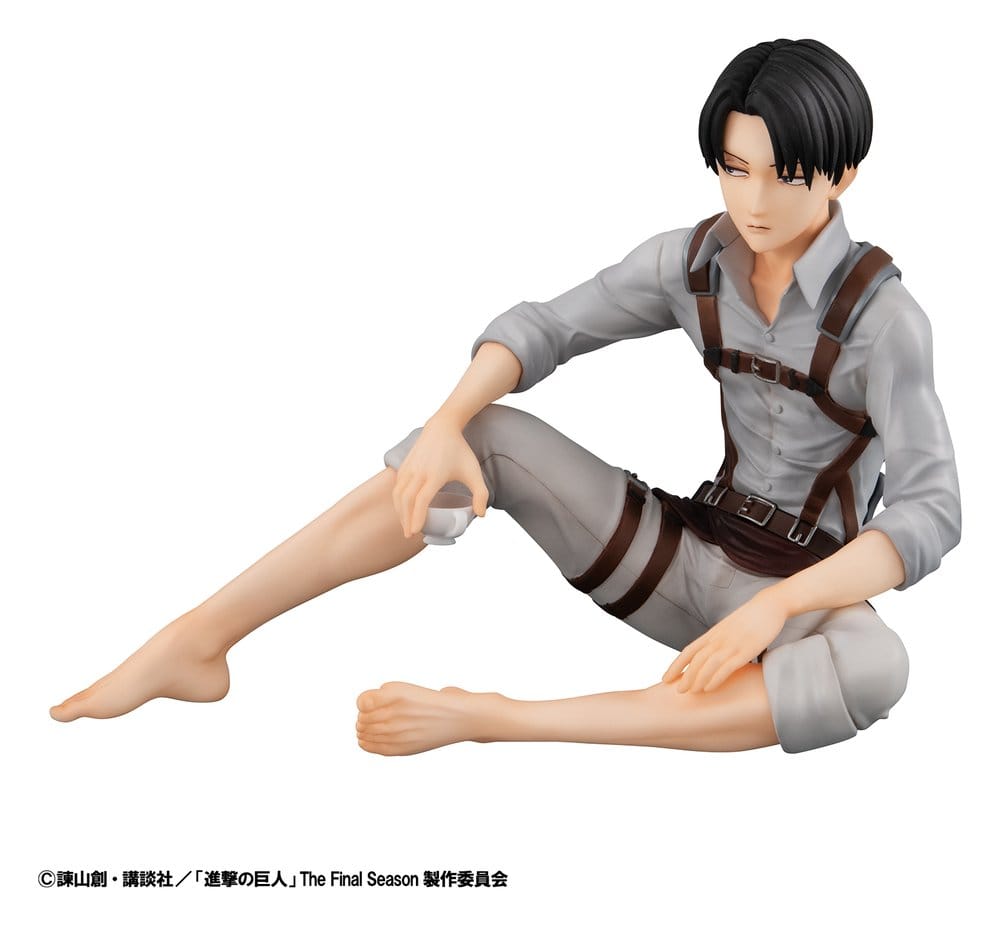 Attack on Titan G.E.M. Series PVC Figuren 2er-Pack Eren Yeager & Squad Captain Levi Palm Size Image 13