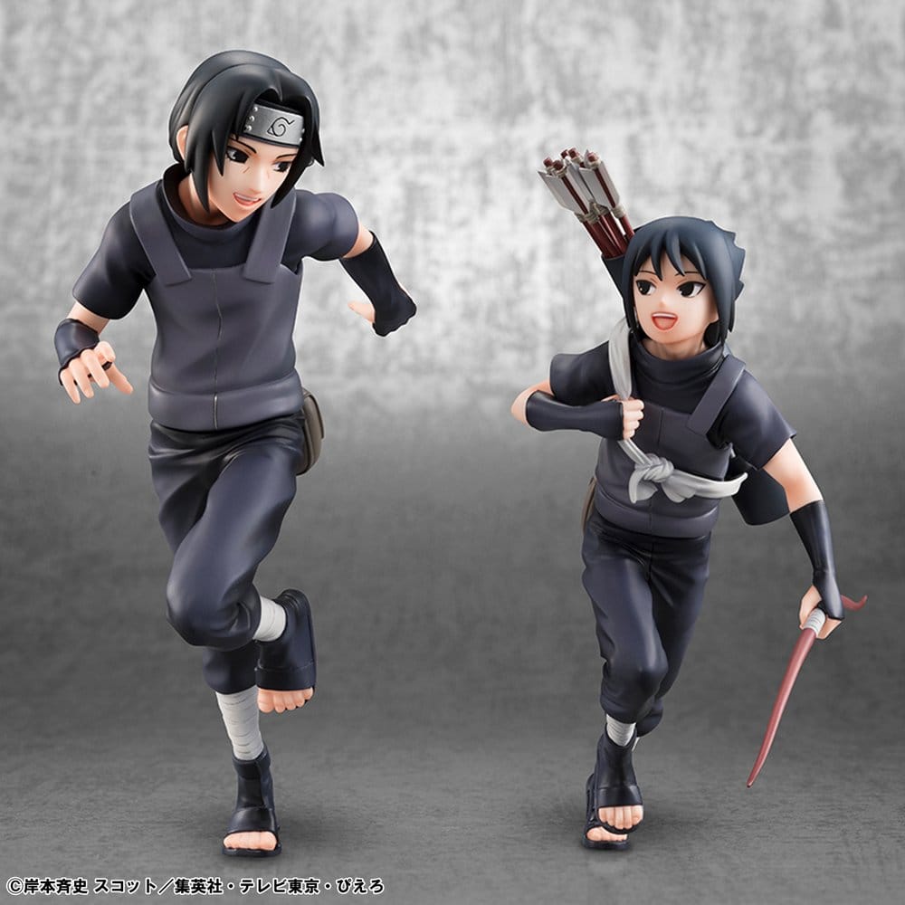Naruto Shippuden G.E.M. Series PVC Figuren 2er-Pack Itachi Uchiha & Sasuke (Repeat) Image 1