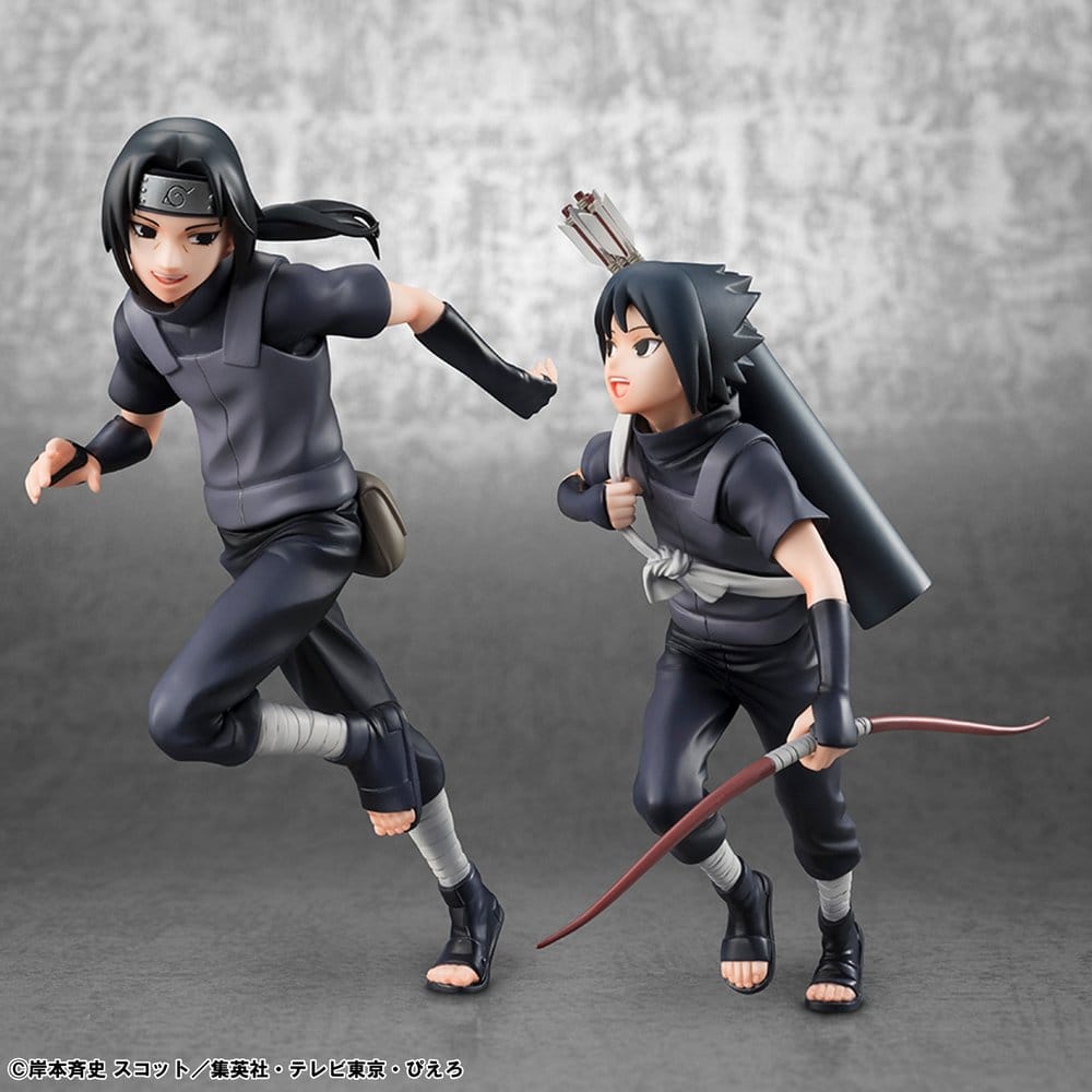 Naruto Shippuden G.E.M. Series PVC Figuren 2er-Pack Itachi Uchiha & Sasuke (Repeat) Image 3