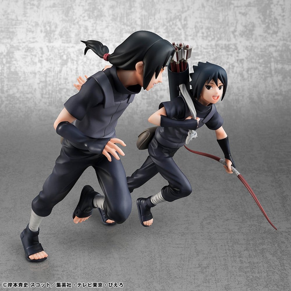 Naruto Shippuden G.E.M. Series PVC Figuren 2er-Pack Itachi Uchiha & Sasuke (Repeat) Image 5