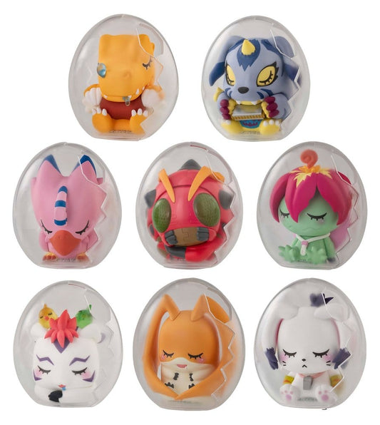 Digimon Adventure Mega Egg Figure Minifiguren Good Night Digicolle! 8 cm Blind Box Display (8) Image 1