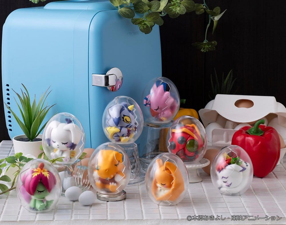 Digimon Adventure Mega Egg Figure Minifiguren Good Night Digicolle! 8 cm Blind Box Display (8) Image 8