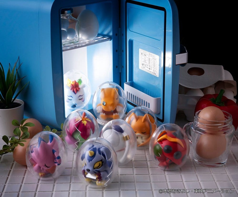 Digimon Adventure Mega Egg Figure Minifiguren Good Night Digicolle! 8 cm Blind Box Display (8) Image 9