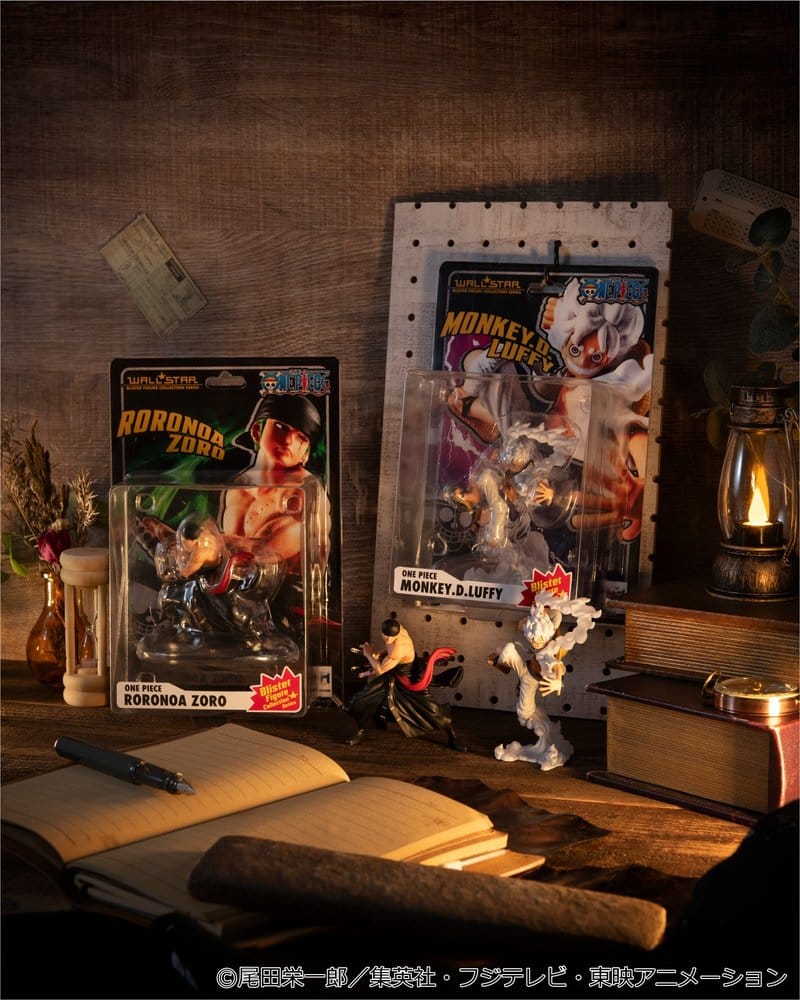One Piece Wallstar PVC Figuren 2er-Pack Monkey D. Ruffy Gear Fifth & Roronoa Zoro (with gift) 10 cm Image 4
