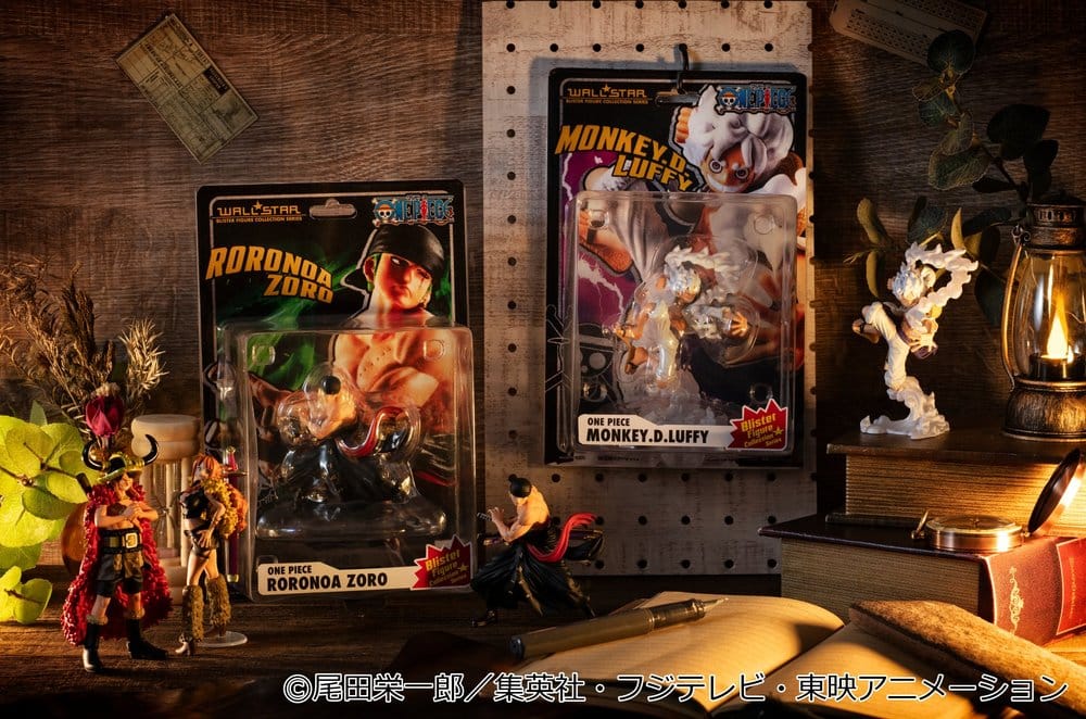 One Piece Wallstar PVC Figuren 2er-Pack Monkey D. Ruffy Gear Fifth & Roronoa Zoro (with gift) 10 cm Image 5