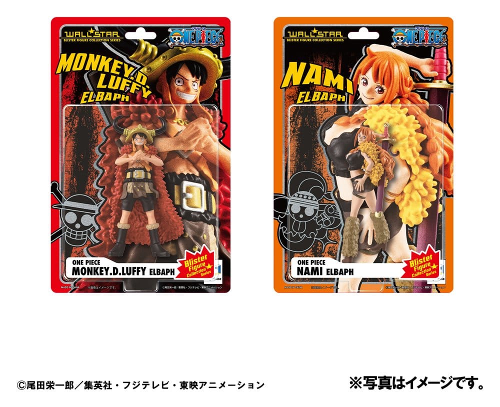 One Piece WALLSTAR PVC Figuren 2er-Pack Monkey D. Ruffy & Nami Ver. Elbaph 11 cm (with gift) Image 2