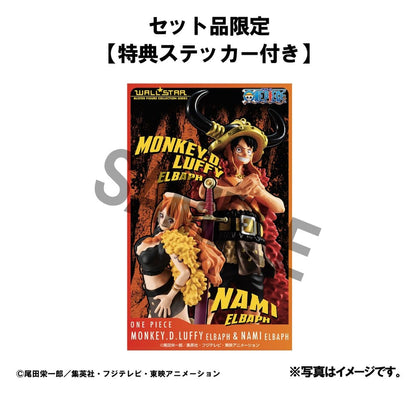 One Piece WALLSTAR PVC Figuren 2er-Pack Monkey D. Ruffy & Nami Ver. Elbaph 11 cm (with gift) Image 3
