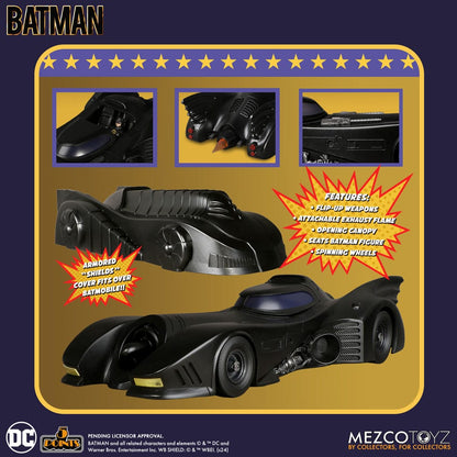 Batman (1989) 5 Points Fahrzeug Batmobile Image 3
