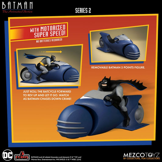 Batman the Animated Series 2 5 Points Actionfigur Batman & Batcycle 10 cm Image 2